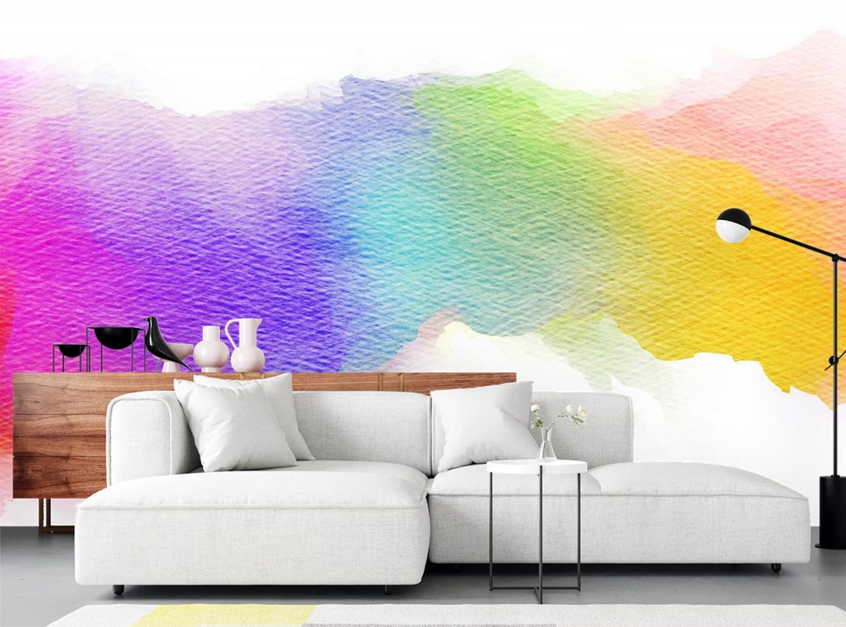 پوستر کاغذ دیواری ساده رنگی رنگی W10012800 پذیرایی