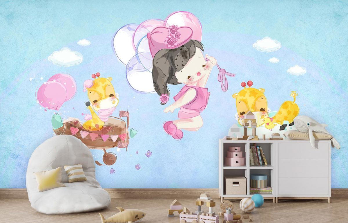 پوستر دیواری اتاق کودک دخترانه W10021000