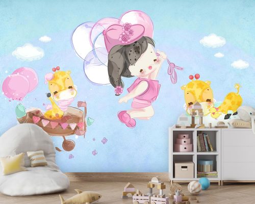 پوستر دیواری اتاق کودک دخترانه W10021000