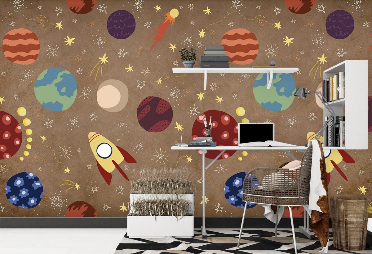 پوستر دیواری سیارات منظومه شمسی W10021400 اتاق نوجوان