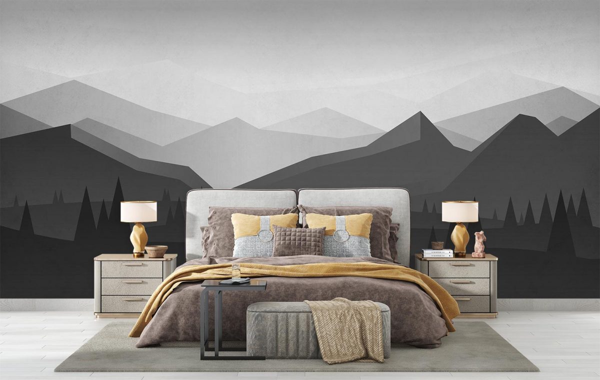 پوستر دیواری منظره کوهستان W10022200 اتاق خواب