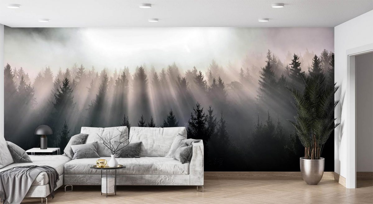پوستر دیواری منظره طبیعت و درخت W10034000 پذیرایی