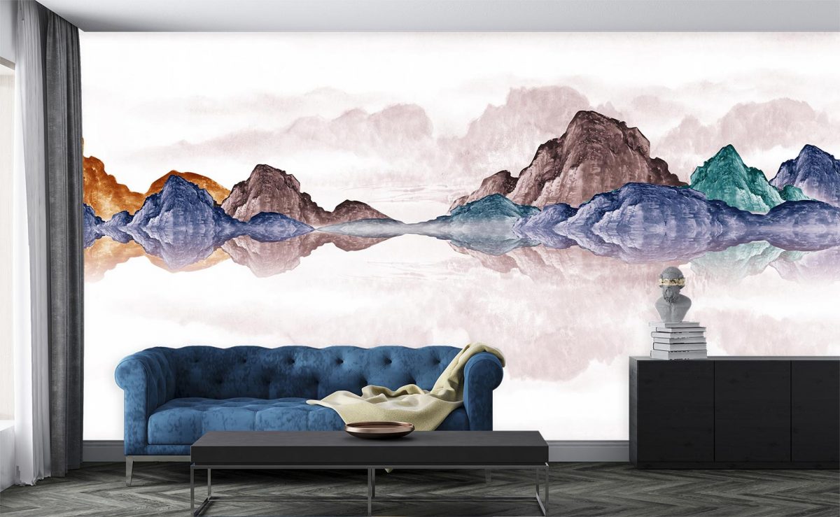 پوستر کاغذ دیواری مدرن و هنری W10040000 پذیرایی