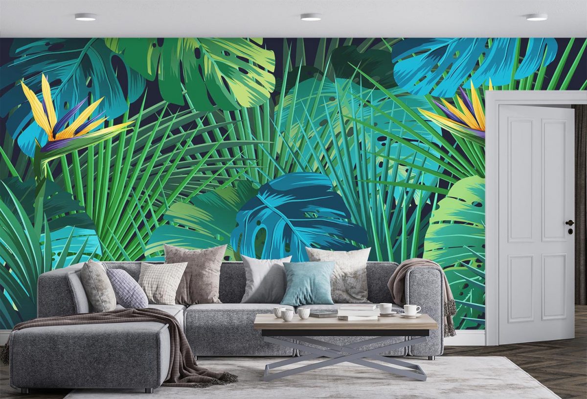 پوستر کاغذ دیواری برگ هاوایی W10045010
