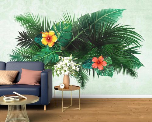 پوستر کاغذ دیواری طرح برگ هاوایی W10045200