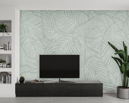 کاغذ دیواری مدرن طرح برگ W10046910