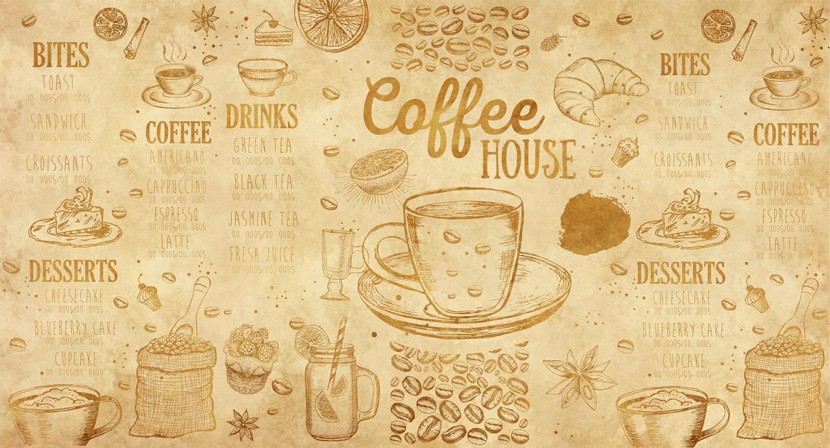 پوستر دیواری کافی شاپ کافه W10050000
