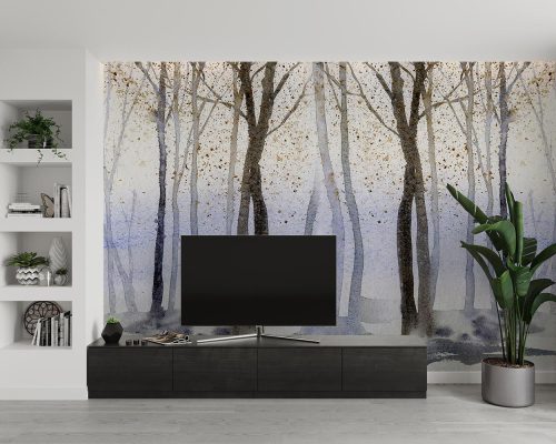 پوستر دیواری درختان آبرنگی W10051800