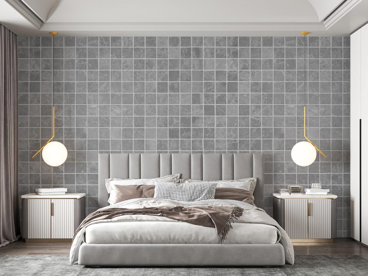 پوستر دیواری هندسی کاشی مربعی W10051930 اتاق خواب