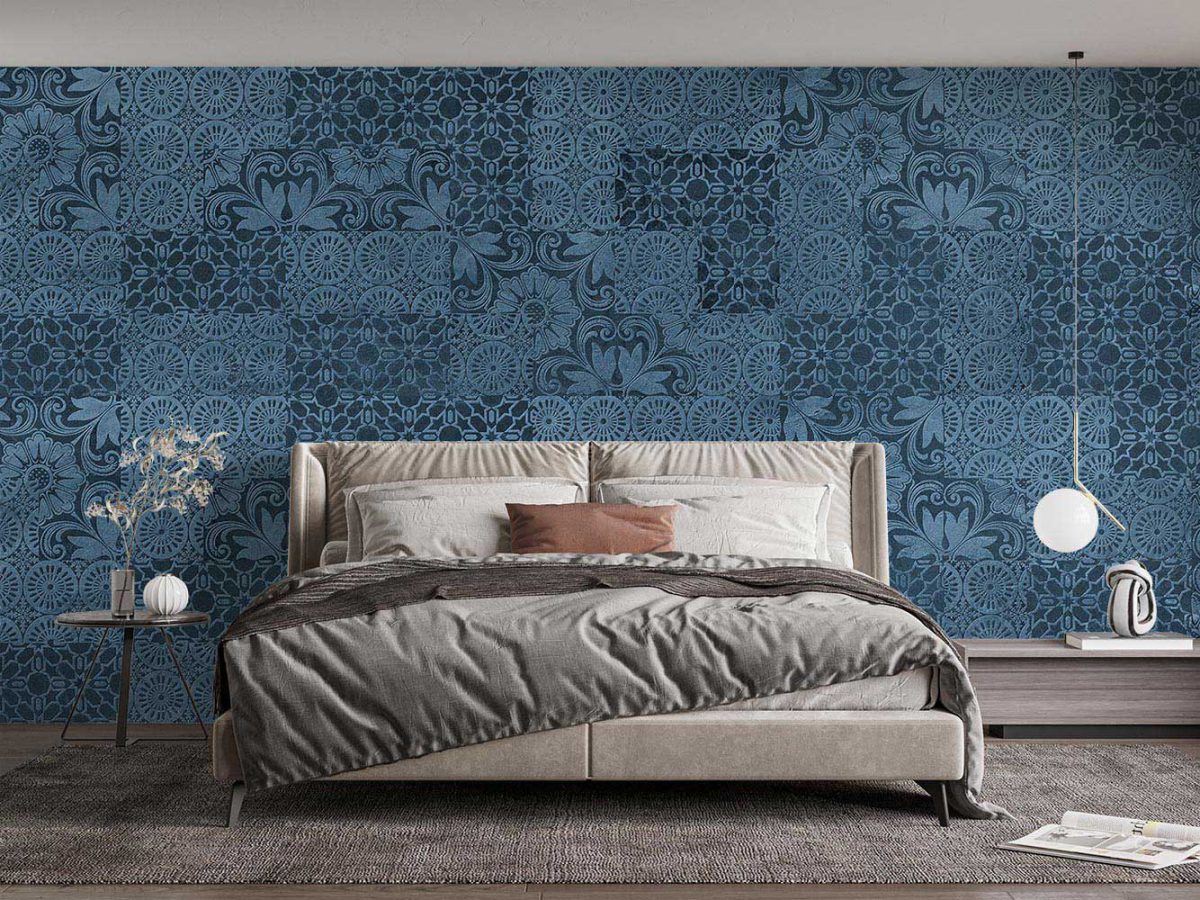 کاغذ دیواری طرح پتینه W10054610 برای اتاق خواب