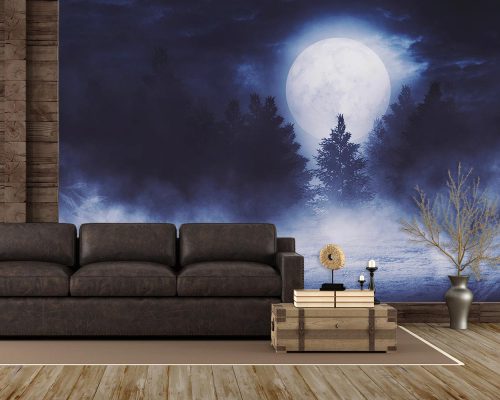پوستر دیواری منظره ماه طبیعت W10054900