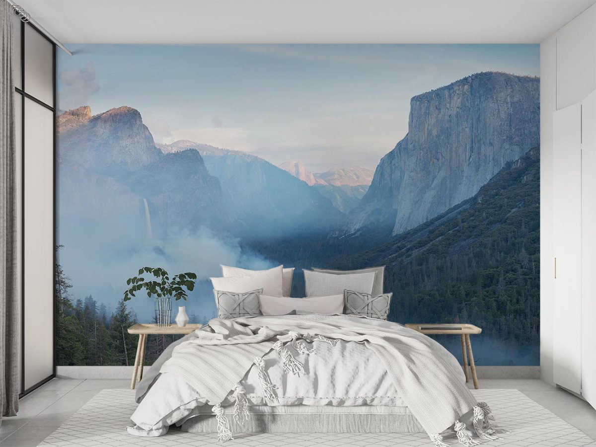 پوستر دیواری اتاق خواب طرح منظره کوهستان W10055100