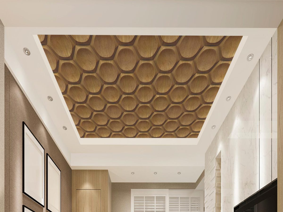 پوستر دیواری طرح دایره سه بعدی W10055300 سقف