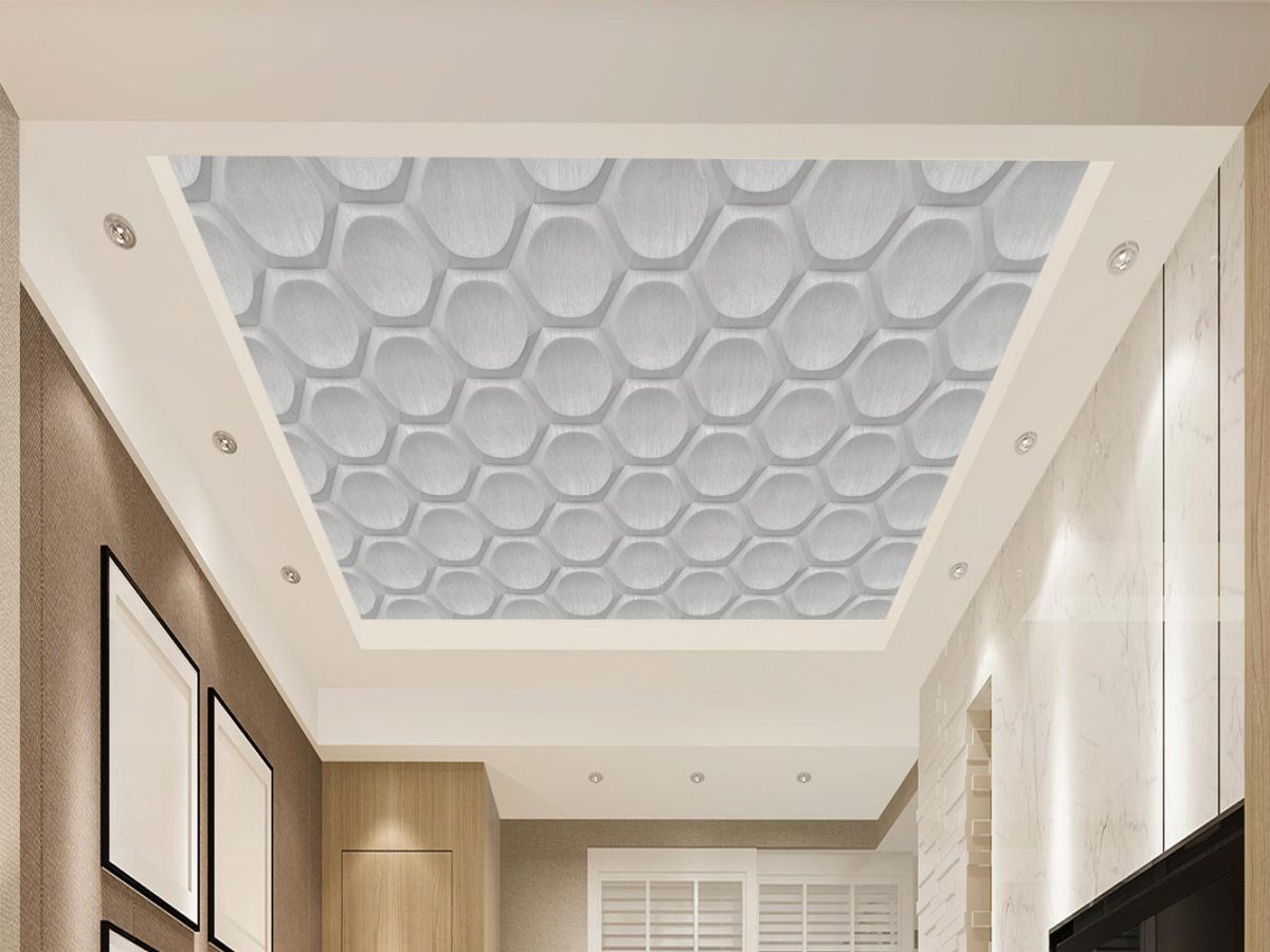 پوستر دیواری سقف طرح دایره سه بعدی W10055310