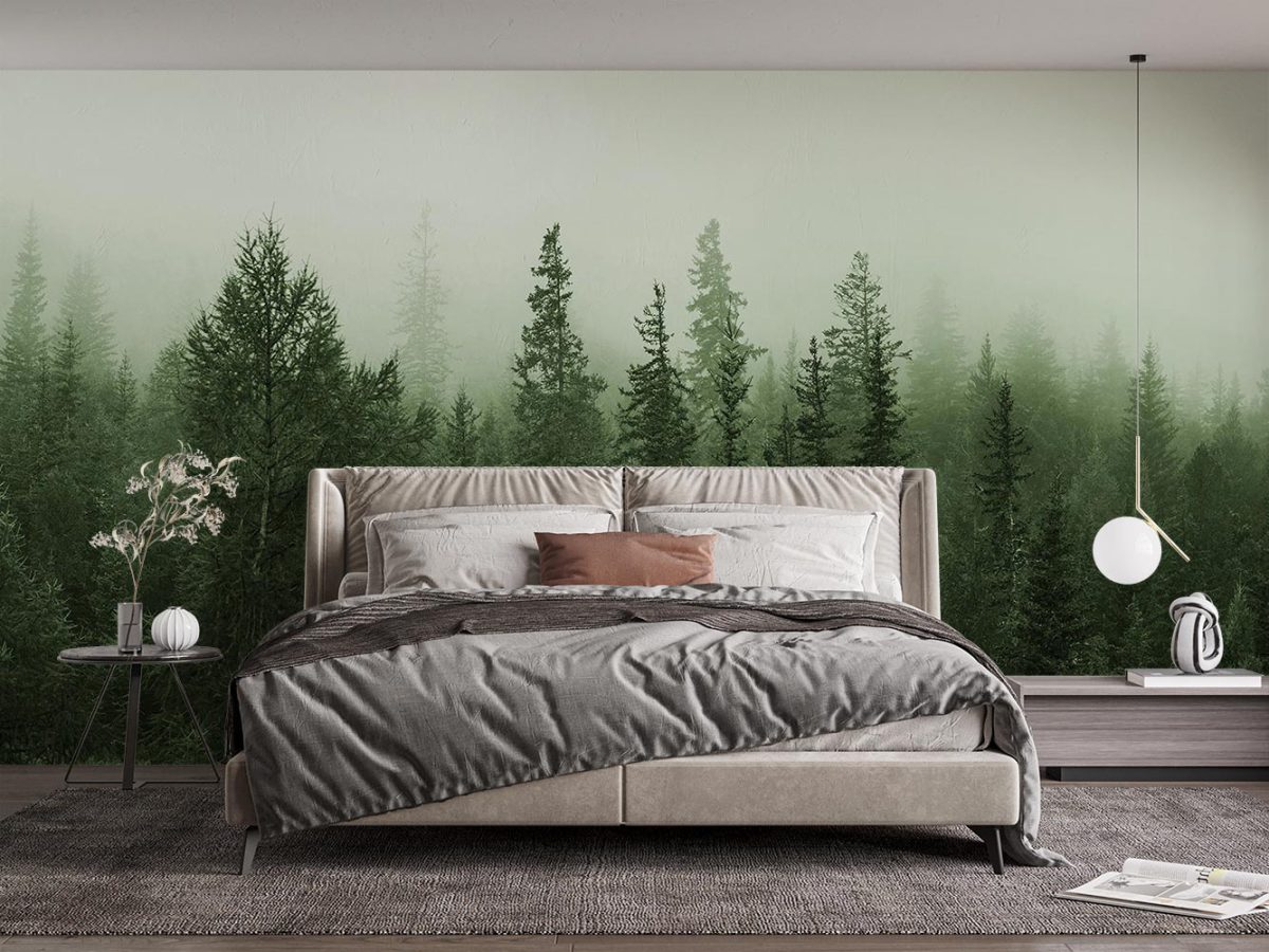 پوستر دیواری منظره جنگل W10056210 برای اتاق خواب