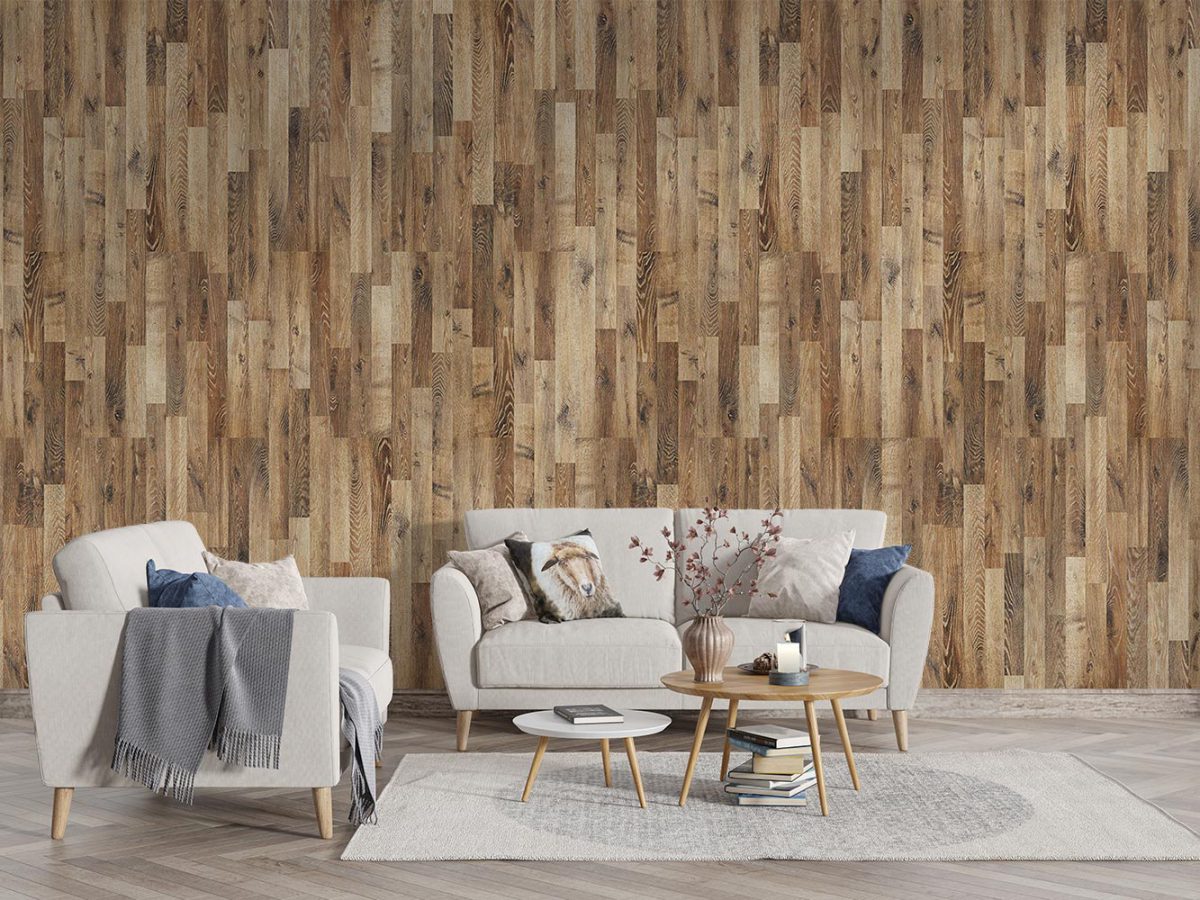 کاغذ دیواری طرح چوبی W10056300 پذیرایی