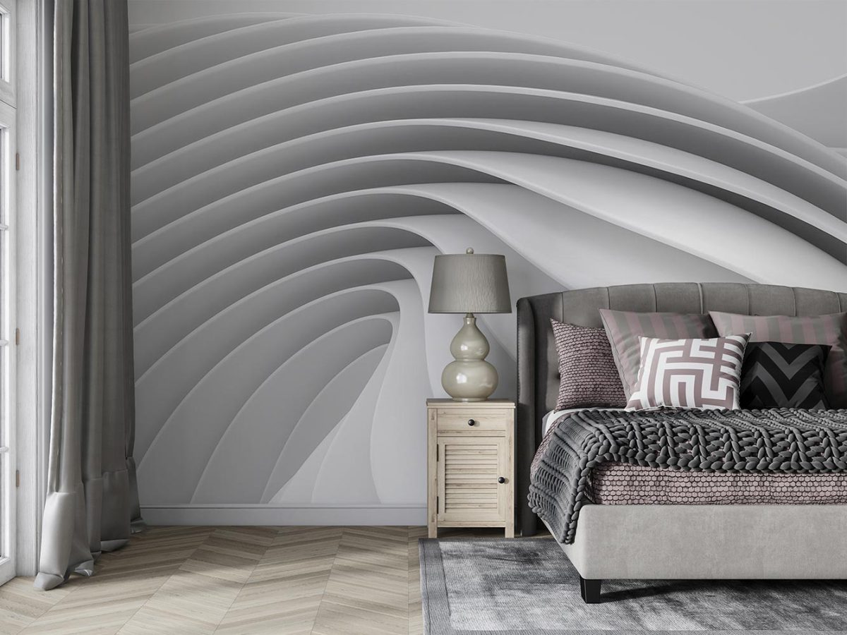 پوستر دیواری طرح سه بعدی مدرن W10057300 اتاق خواب