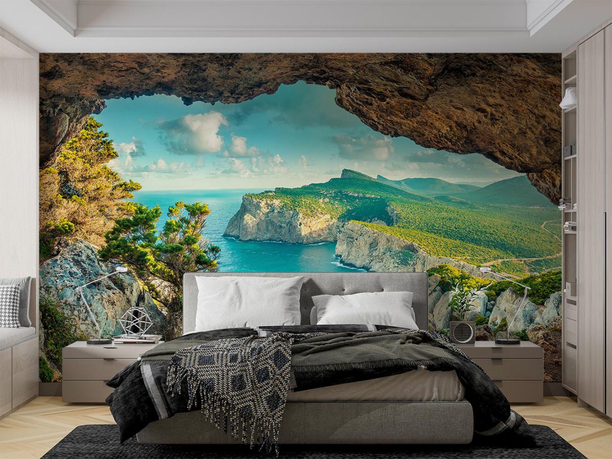 پوستر دیواری سه بعدی منظره طبیعت W10059300 اتاق خواب