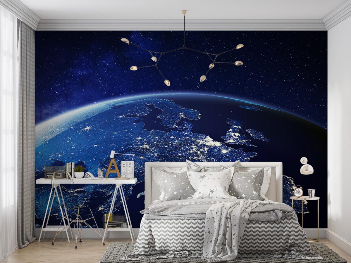 پوستر دیواری فضا و کره زمین W10061200 اتاق نوجوان