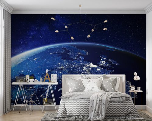 پوستر دیواری فضا و کره زمین W10061200
