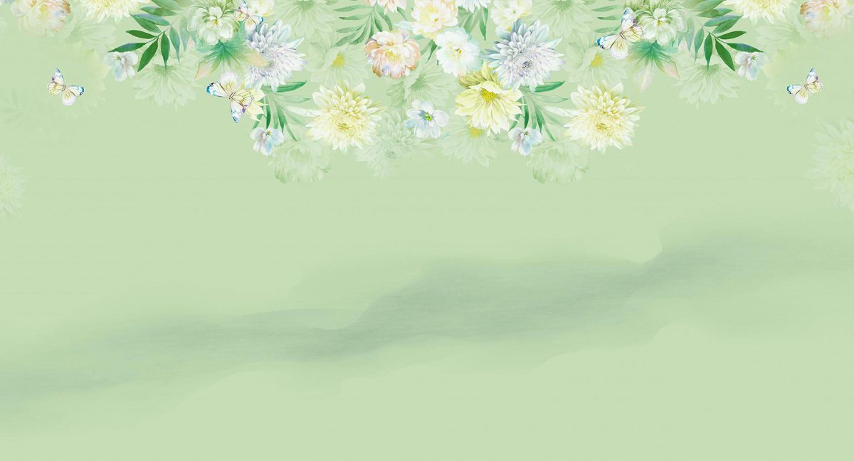 پوستر دیواری گل و پروانه W12010320