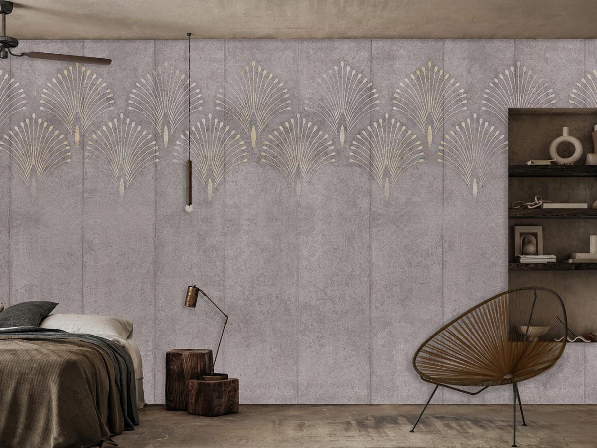 کاغذ دیواری داماس مدرن W12011900 اتاق خواب
