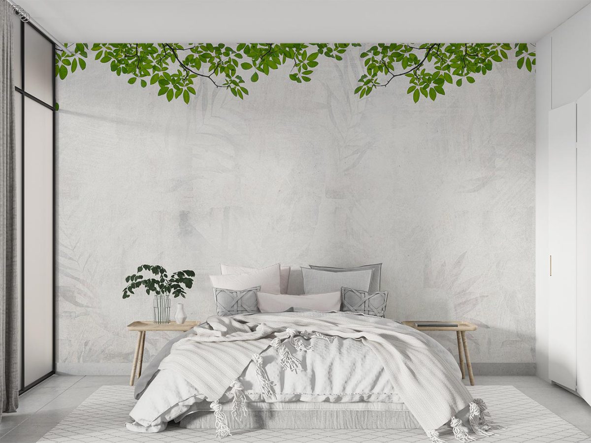 پوستر دیواری طرح برگ درخت W12012300 برای اتاق خواب