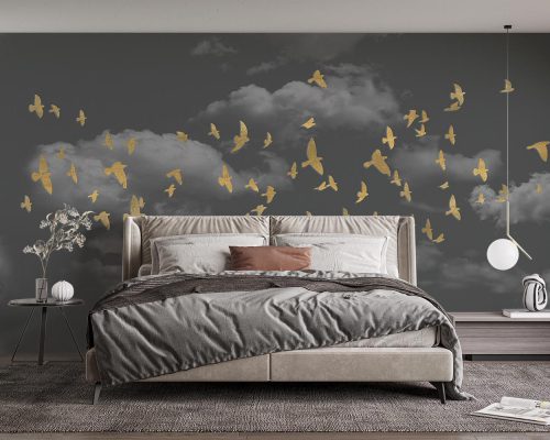 پوستر دیواری آسمان و پرندگان W12013410