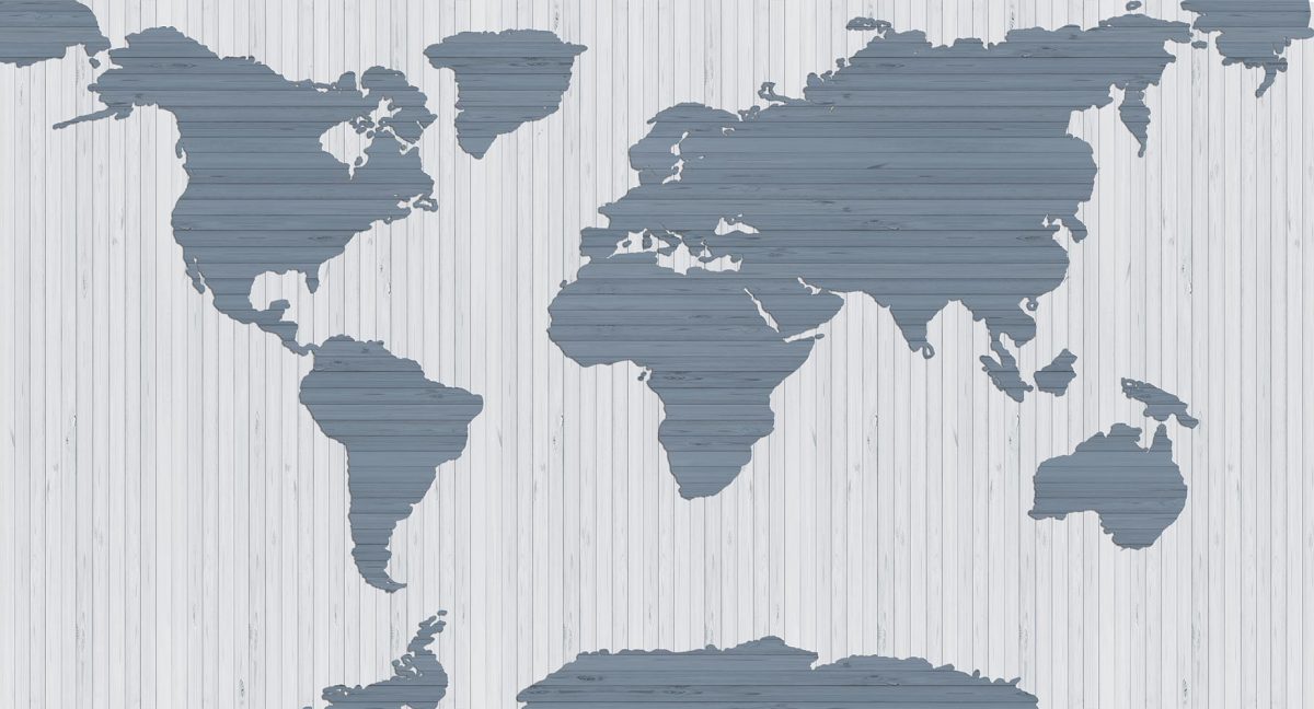 پوستر دیواری نقشه جهان چوبی W12013500