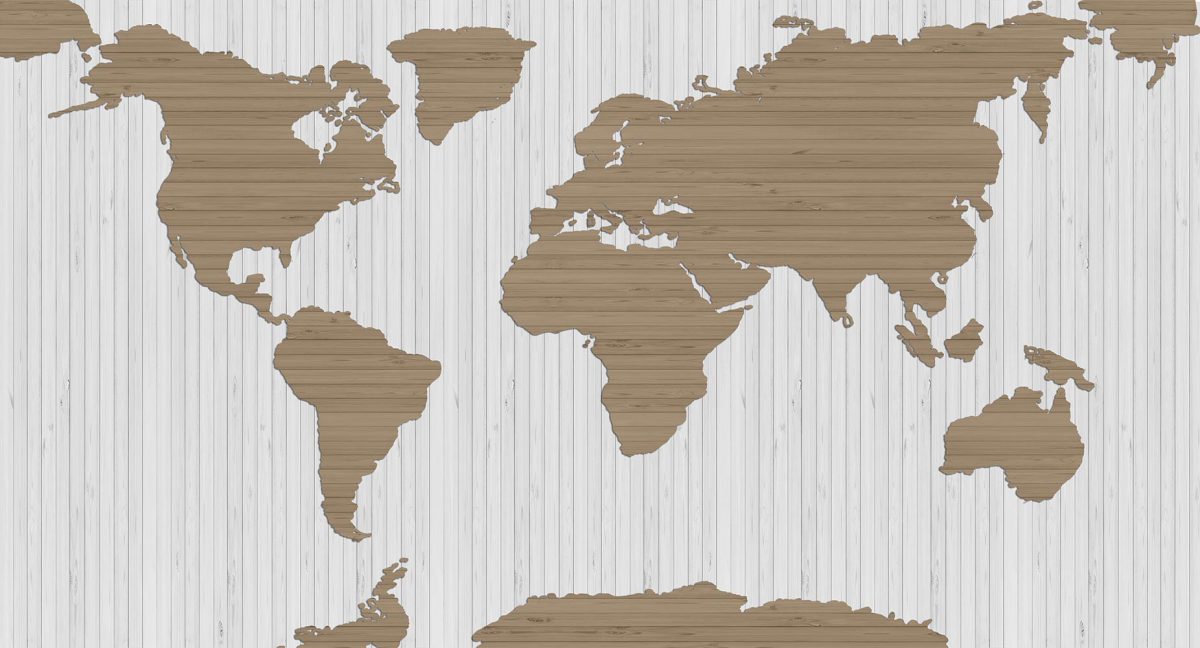 پوستر دیواری نقشه جهان W12013510