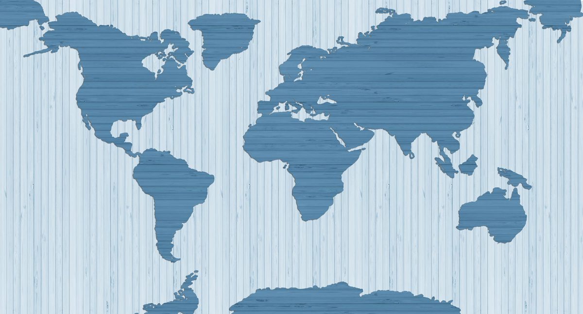 پوستر دیواری طرح نقشه جهان W12013520