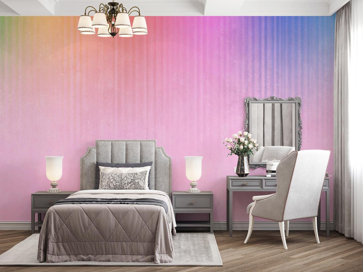 کاغذ دیواری ساده رنگی صورتی W12014600 دخترانه اتاق خواب