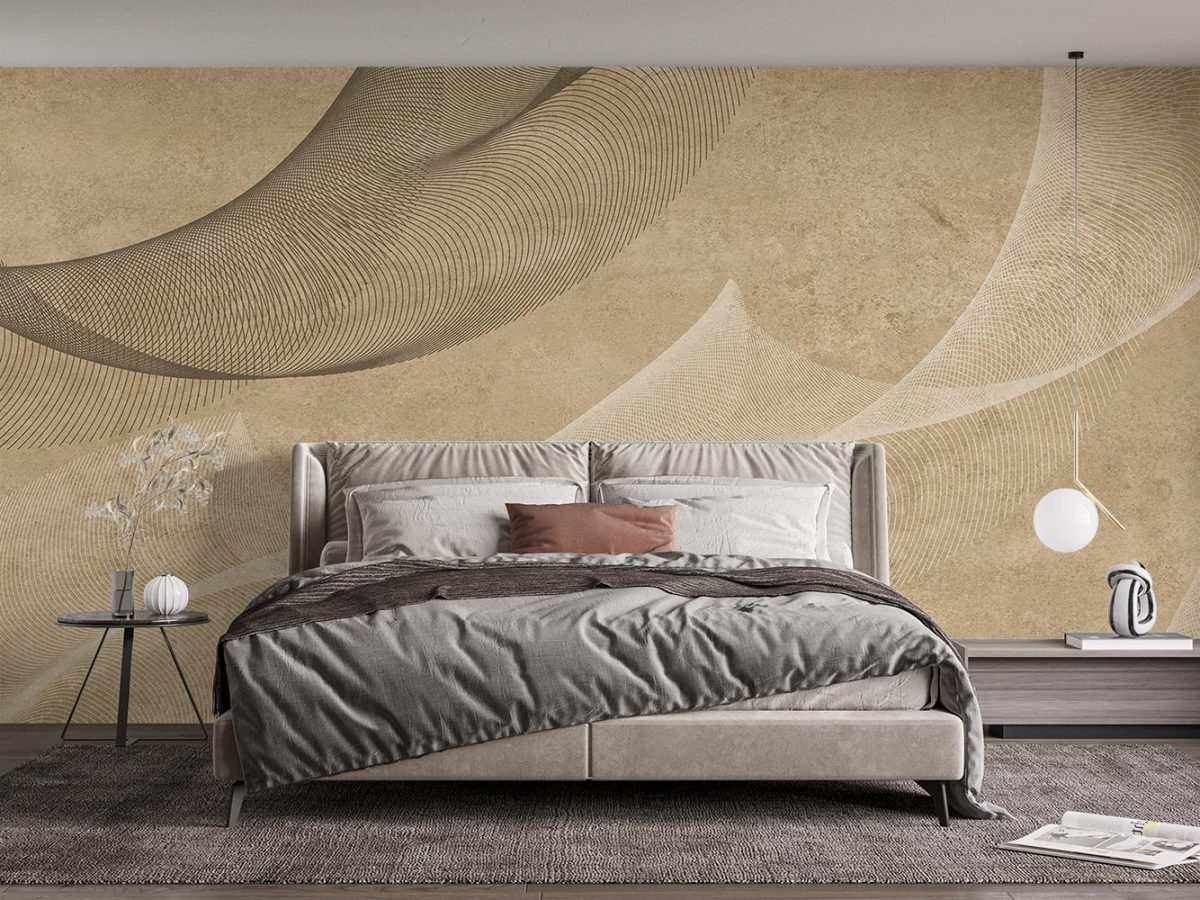 کاغذ دیواری کلاسیک هندسی W12015320 اتاق خواب