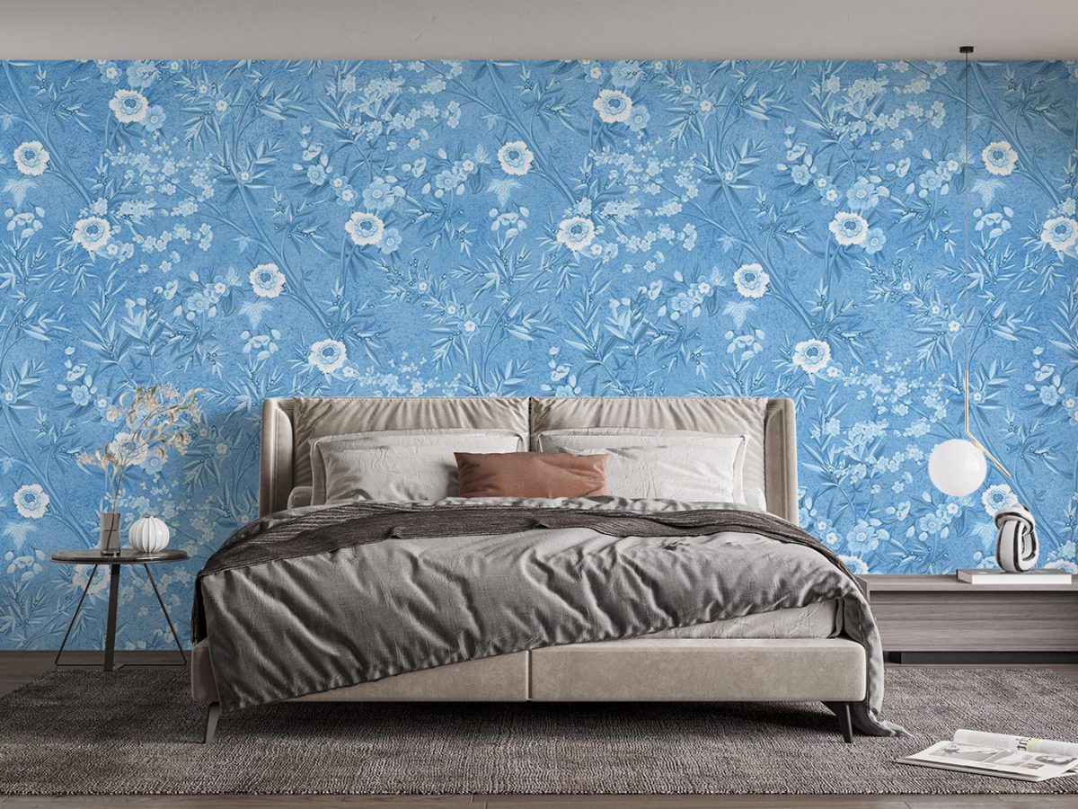 پوستر دیواری طرح شاخه و گل W12021830 اتاق خواب