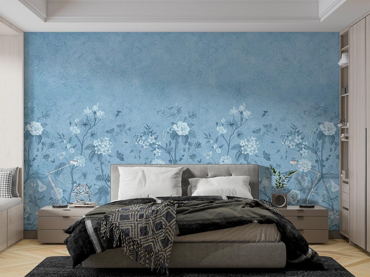 پوستر دیواری گل هنری W12021940 اتاق خواب
