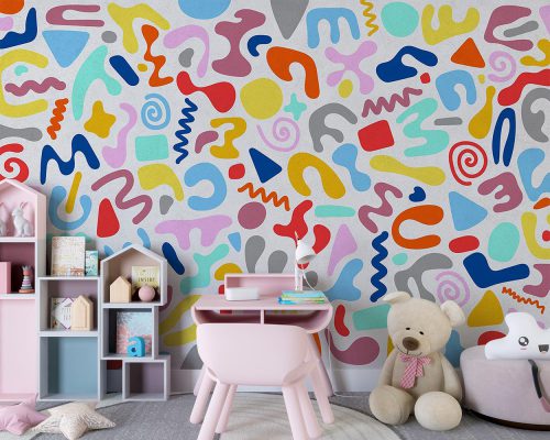 پوستر دیواری اتاق کودک رنگی رنگی W12110240