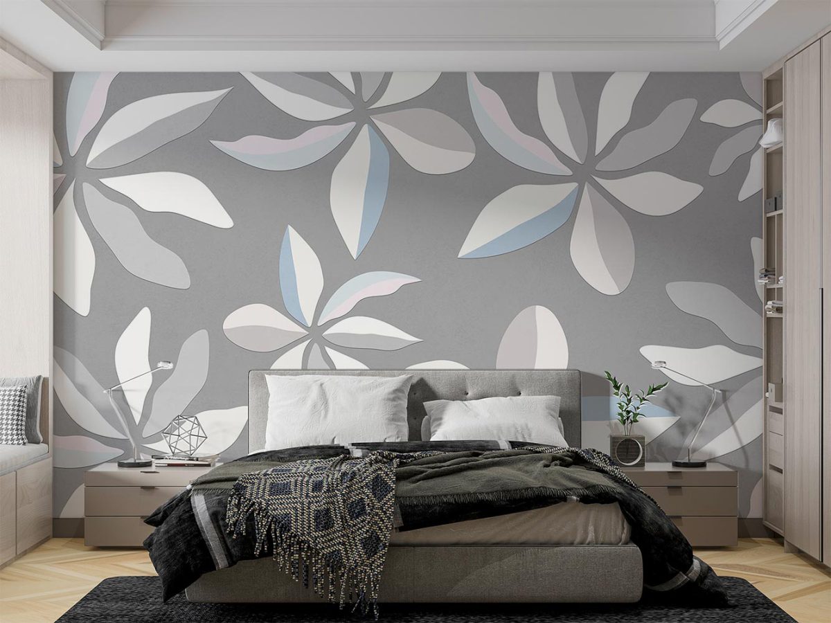پوستر کاغذ دیواری طرح گل W12111020 برای اتاق خواب