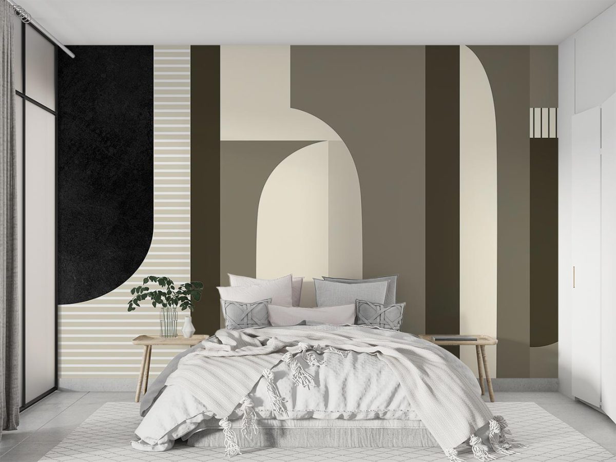 پوستر دیواری اتاق خواب طرح هندسی W12111110