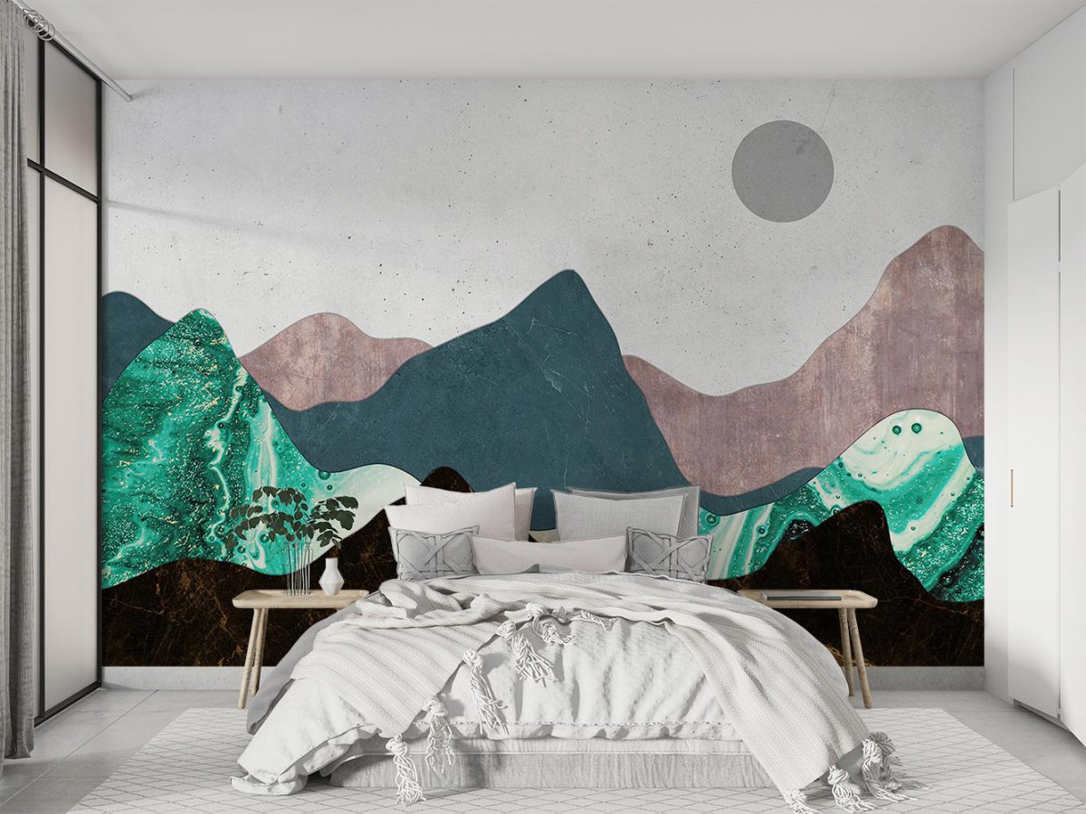 پوستر دیواری طرح کوه W12111320 مخصوص اتاق خواب