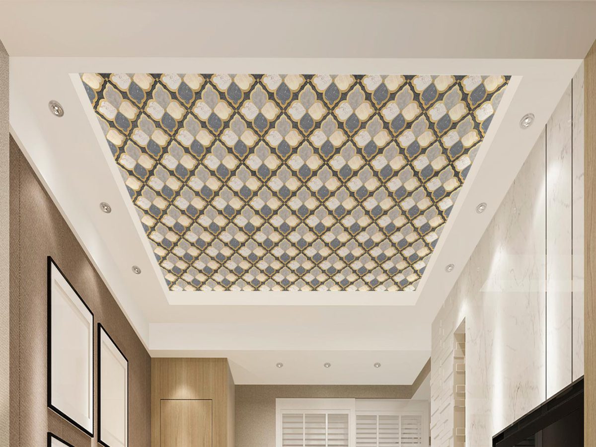 کاغذ دیواری هندسی سنتی W12112040 سقف