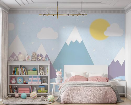 پوستر دیواری اتاق کودک کوهستان W12113020