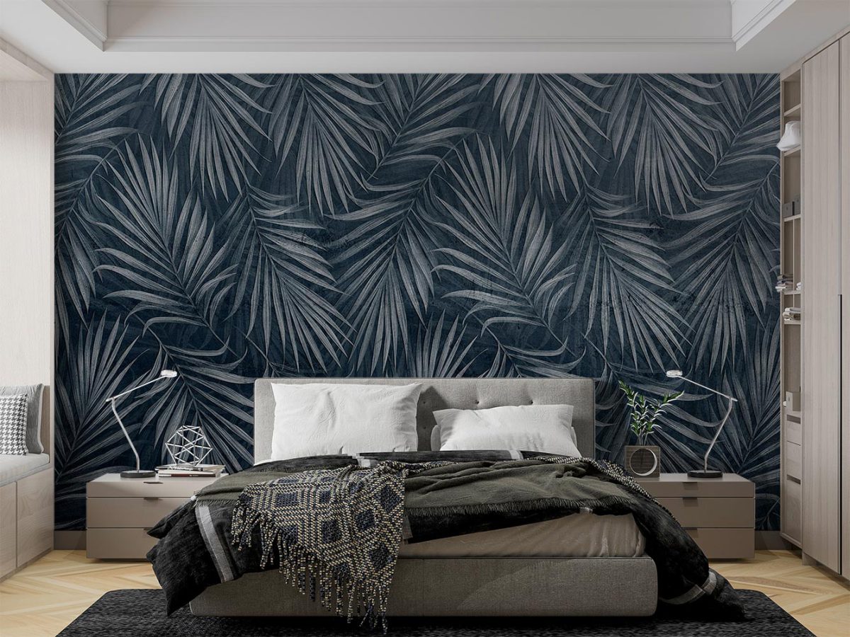 کاغذ دیواری طرح برگ w11010800 اتاق خواب