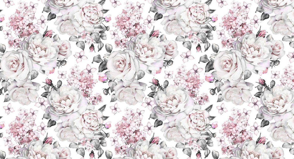 کاغذ دیواری گلدار گل رز w11011200