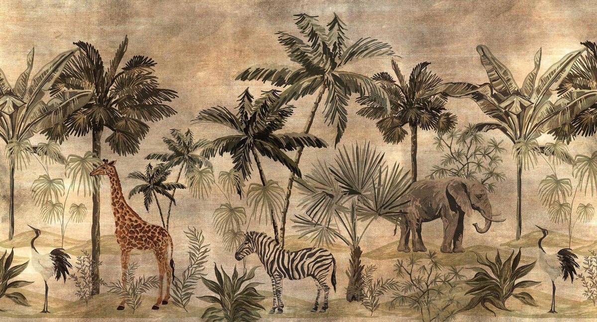 پوستر دیواری جنگل و حیوانات w11012100