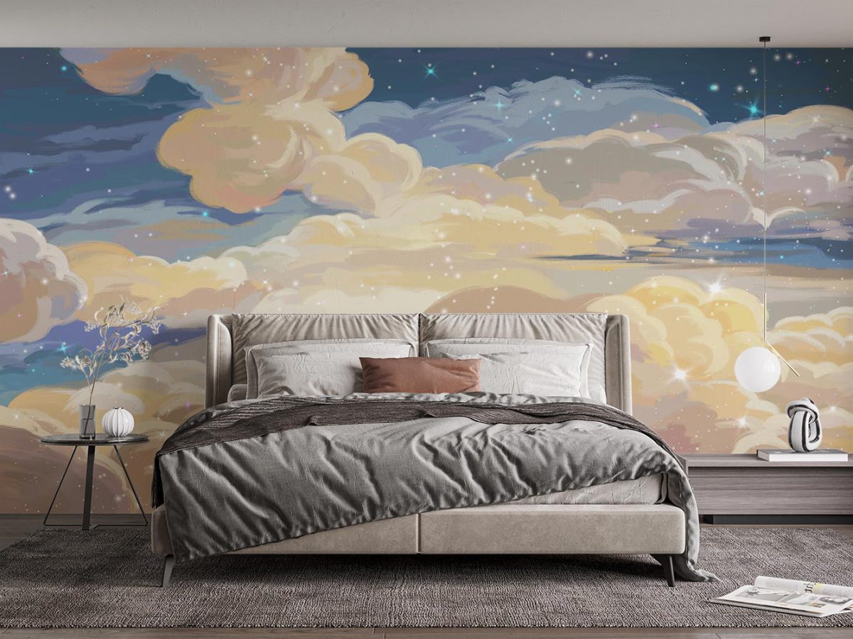 پوستر دیواری نقاشی آسمان و ابر w11014600 اتاق خواب