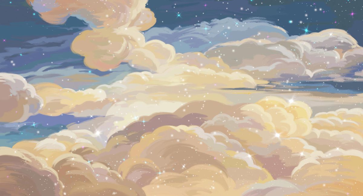 پوستر دیواری نقاشی آسمان و ابر w11014600