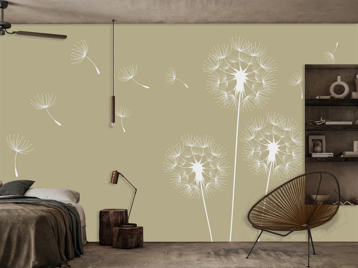 پوستر دیواری اتاق خواب طرح قاصدک w11016120