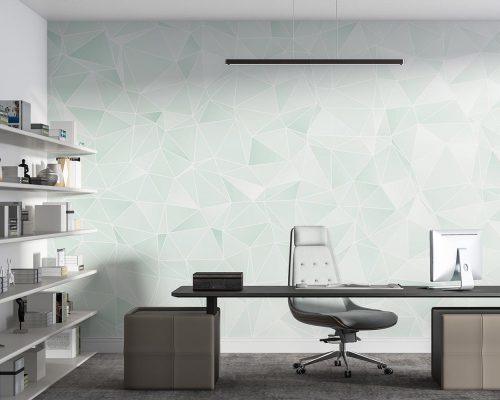 کاغذ دیواری والینو هندسی رنگ سبز w11017520
