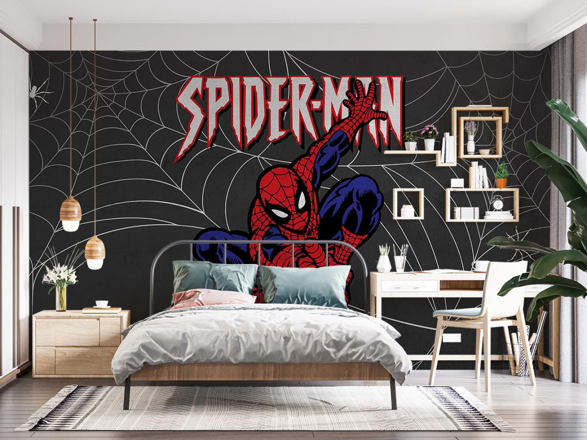 پوستر دیواری مرد عنکبوتی اسپایدرمن w11018100 اتاق نوجوان پسرانه