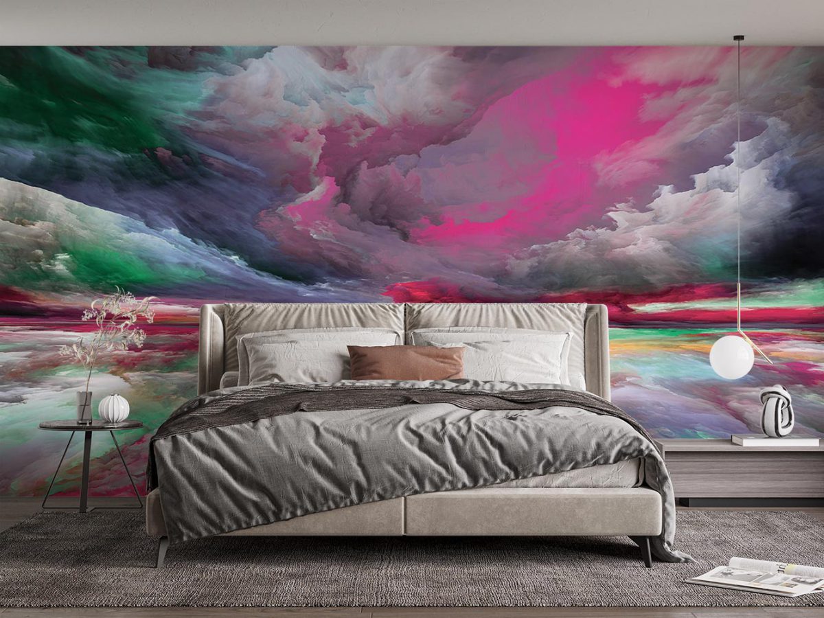 پوستر دیواری نقاشی رنگی w11019700 اتاق خواب